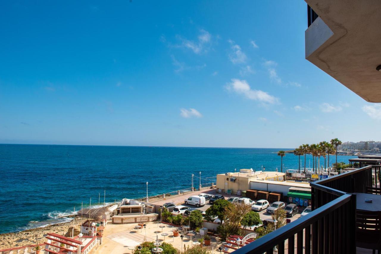 Islet Promenade Seafront 1 Bedroom Apartment With Sea View Balcony By Getawaysmalta Bahía de San Pablo Exterior foto