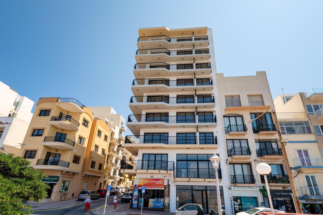 Islet Promenade Seafront 1 Bedroom Apartment With Sea View Balcony By Getawaysmalta Bahía de San Pablo Exterior foto